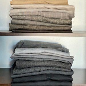 Qty of 17 Pair of Men's Designer Dress Pants